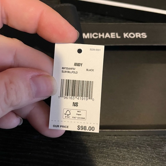 Michael Kors Andy Slim Bifold Men’s Wallet NWT - Picture 7 of 8